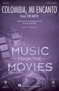 cover Colombia, Mi Encanto SATB choral sheet music cover